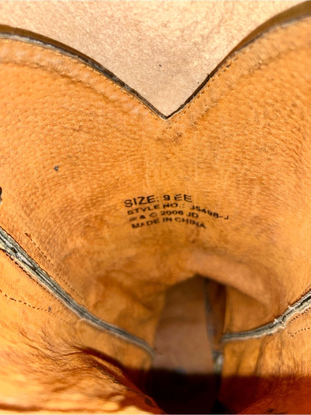Jack Daniel's Old No. 7 Black Leather Harness Cowboy Boots. Vintage, size 9EE - Picture 15 of 15